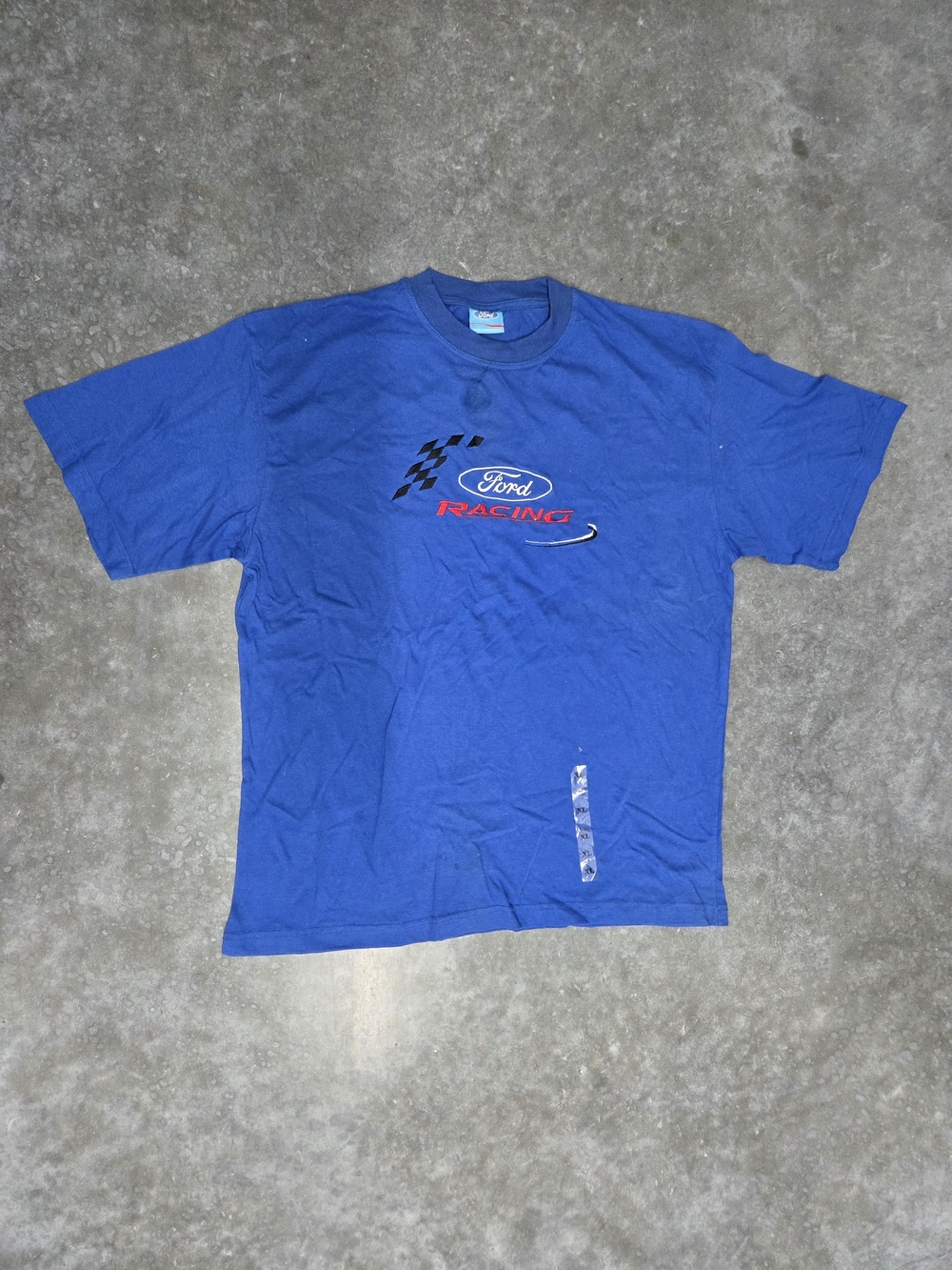 NWT Ford Racing Men’s Blue Logo T-Shirt Y2k Vintage Size XL